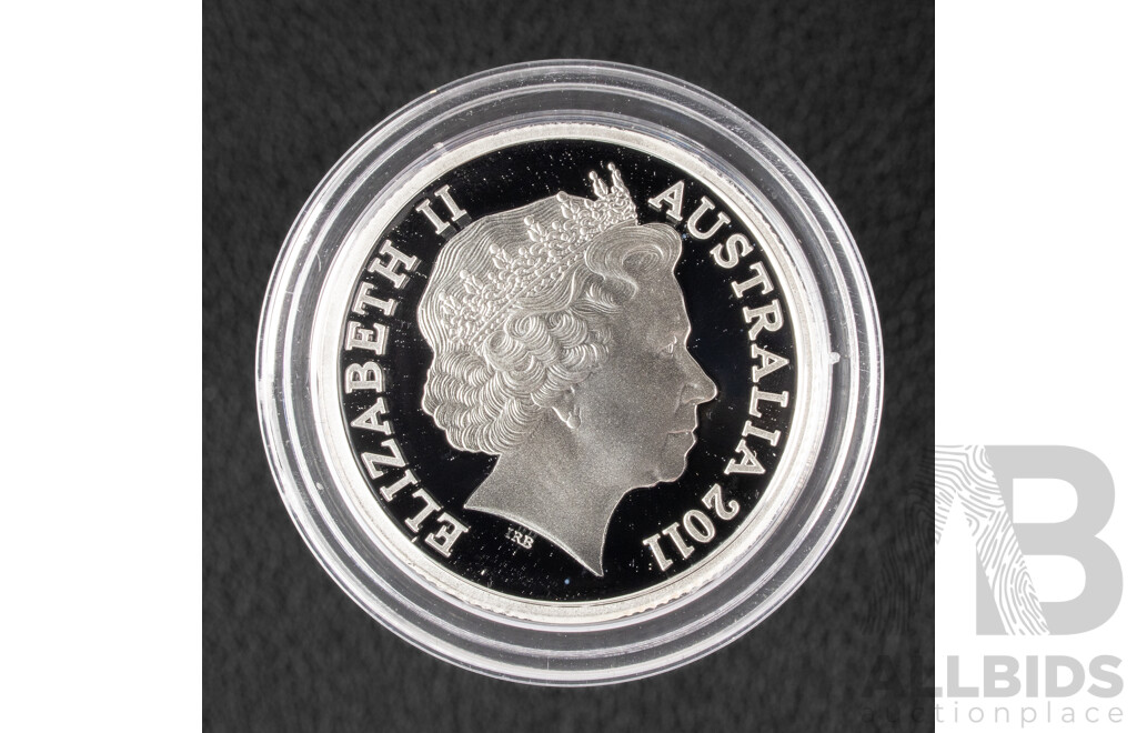 Australian RAM 2011 Silver Proof One Dollar Coin, Ram's Head Dollar