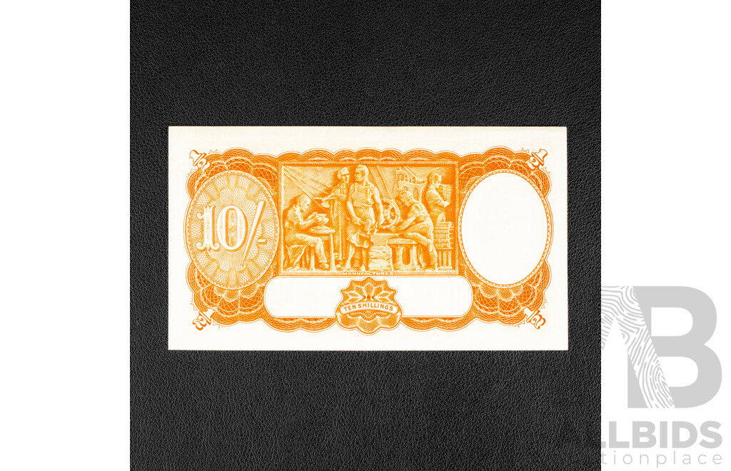 Australian 1939 Ten Shilling note R12, F23 855302