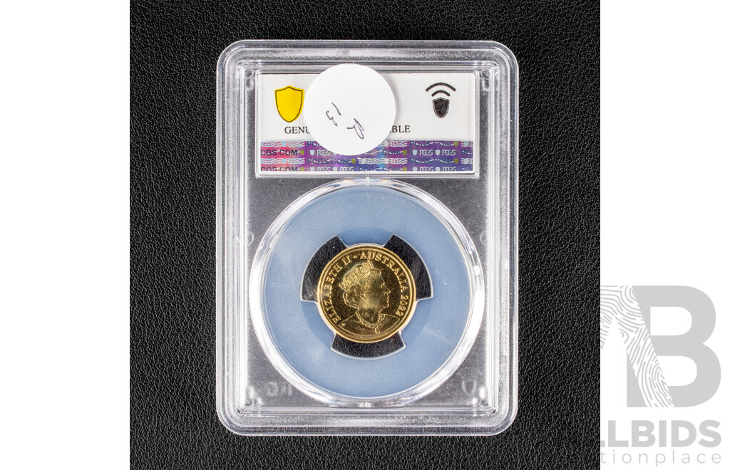 Australian 2022 Two Dollar Coin, Honey Bee PCGS UNC with Scratch