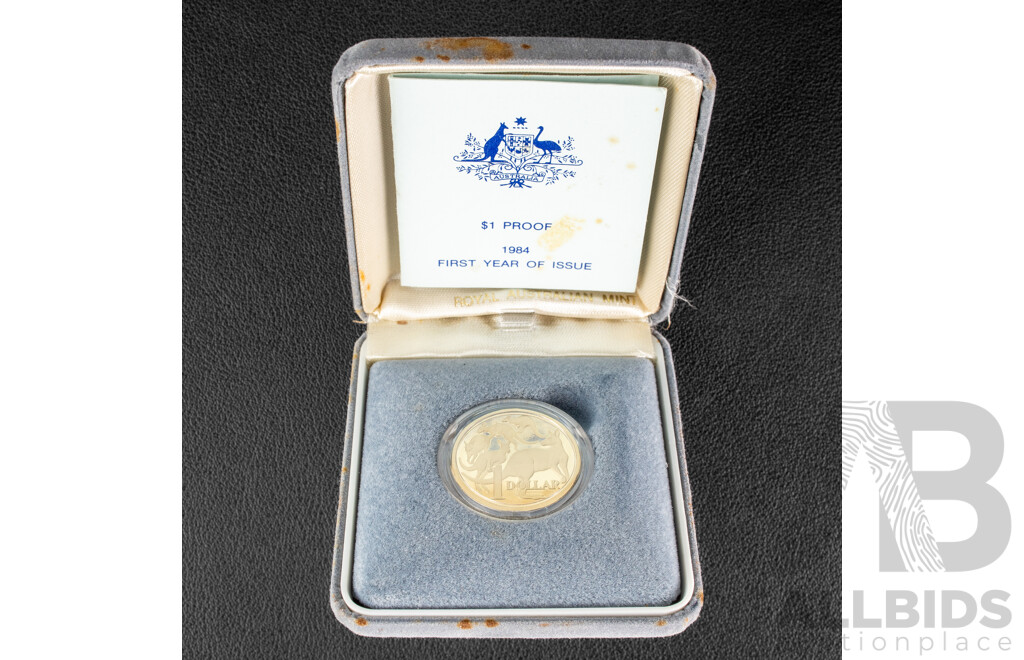 Australian RAM 1984 Proof One Dollar Coin, Year of First Issue