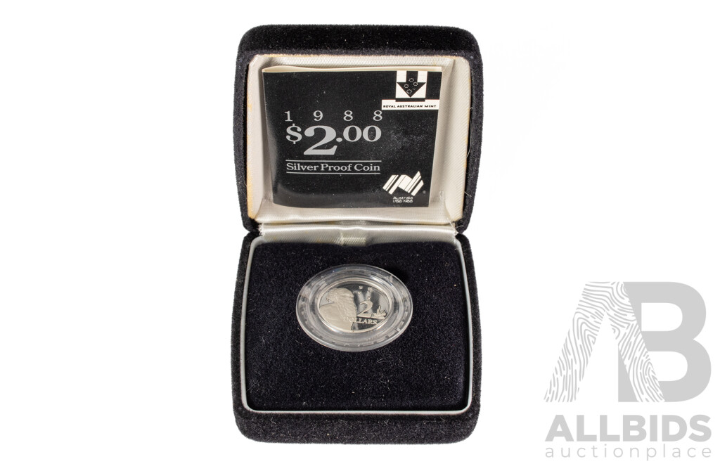 Australian RAM 1988 Silver Proof Two Dollar Coin .925