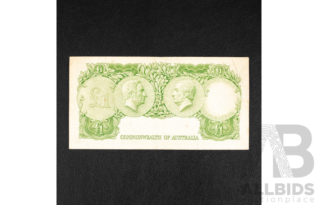 Australian 1961 One Pound Note, Coombs/Wilson one pound, R34b