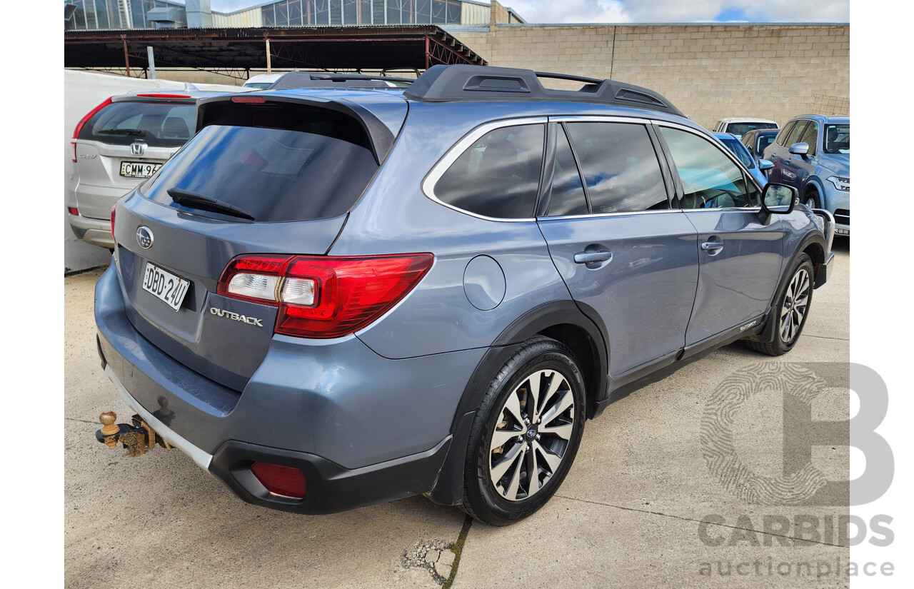 06/2016 Subaru Outback 2.5i Premium MY16 4d Wagon Grey 2.5L
