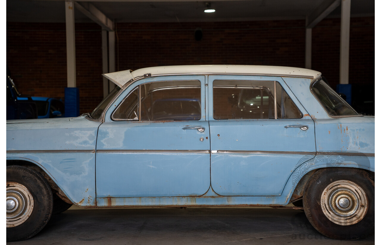 Circa 1963 Holden EJ Special 4d Sedan Riverina Blue / Atherton Ivory 138ci 2.2L