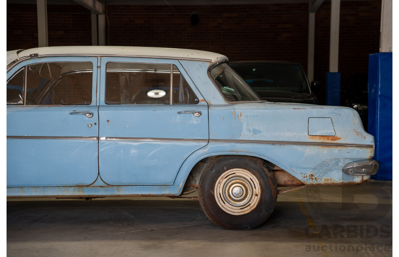 Circa 1963 Holden EJ Special 4d Sedan Riverina Blue / Atherton Ivory 138ci 2.2L
