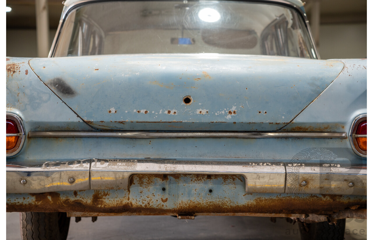 Circa 1963 Holden EJ Special 4d Sedan Riverina Blue / Atherton Ivory 138ci 2.2L