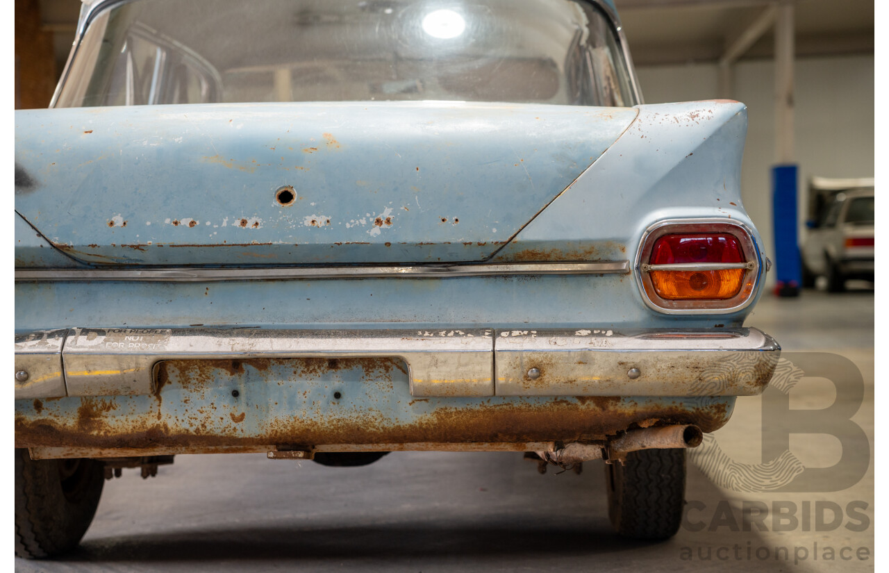 Circa 1963 Holden EJ Special 4d Sedan Riverina Blue / Atherton Ivory 138ci 2.2L