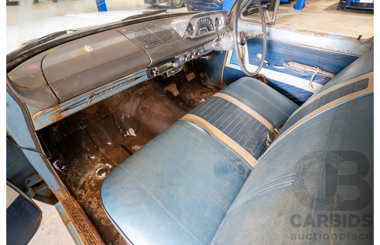 Circa 1963 Holden EJ Special 4d Sedan Riverina Blue / Atherton Ivory 138ci 2.2L