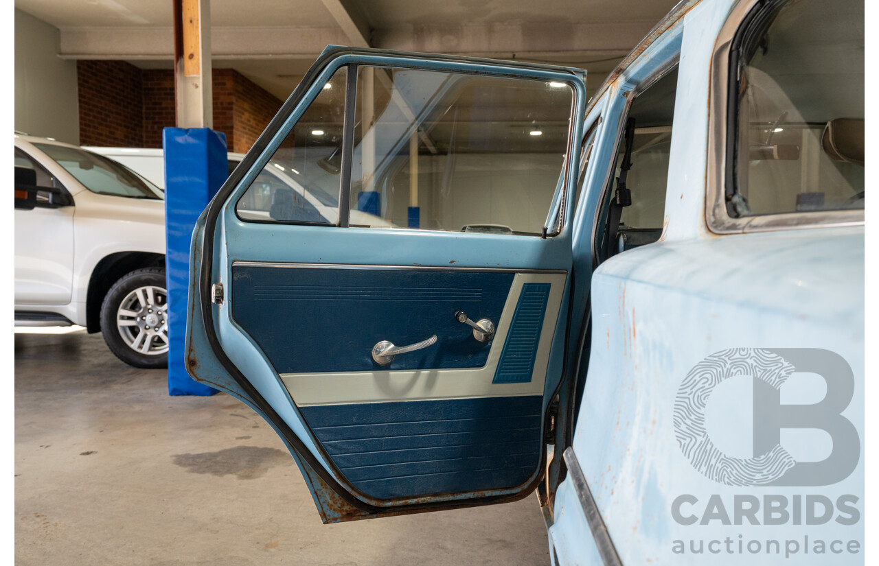 Circa 1963 Holden EJ Special 4d Sedan Riverina Blue / Atherton Ivory 138ci 2.2L
