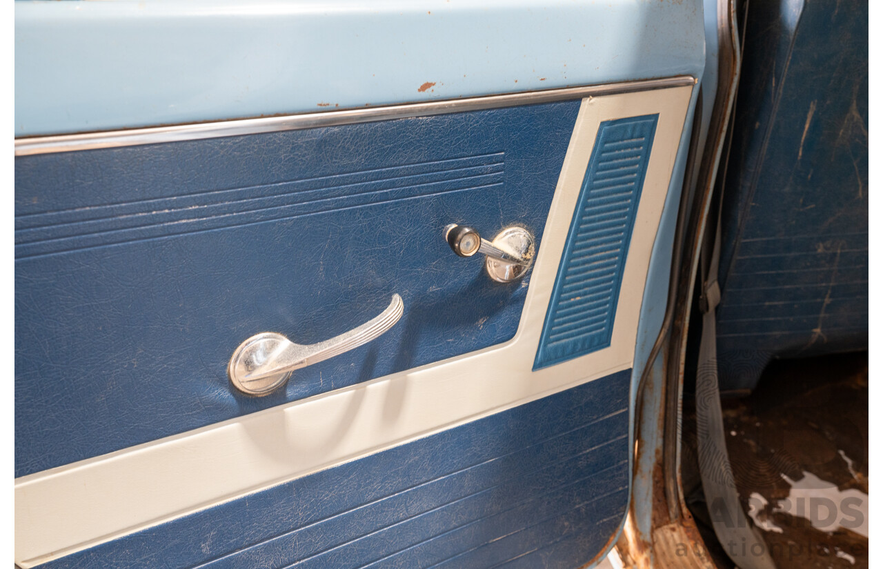Circa 1963 Holden EJ Special 4d Sedan Riverina Blue / Atherton Ivory 138ci 2.2L