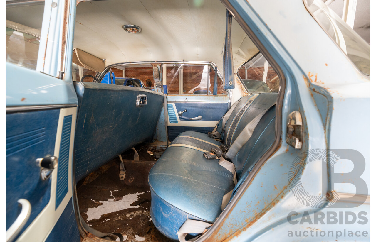 Circa 1963 Holden EJ Special 4d Sedan Riverina Blue / Atherton Ivory 138ci 2.2L