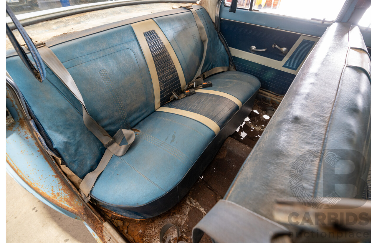 Circa 1963 Holden EJ Special 4d Sedan Riverina Blue / Atherton Ivory 138ci 2.2L