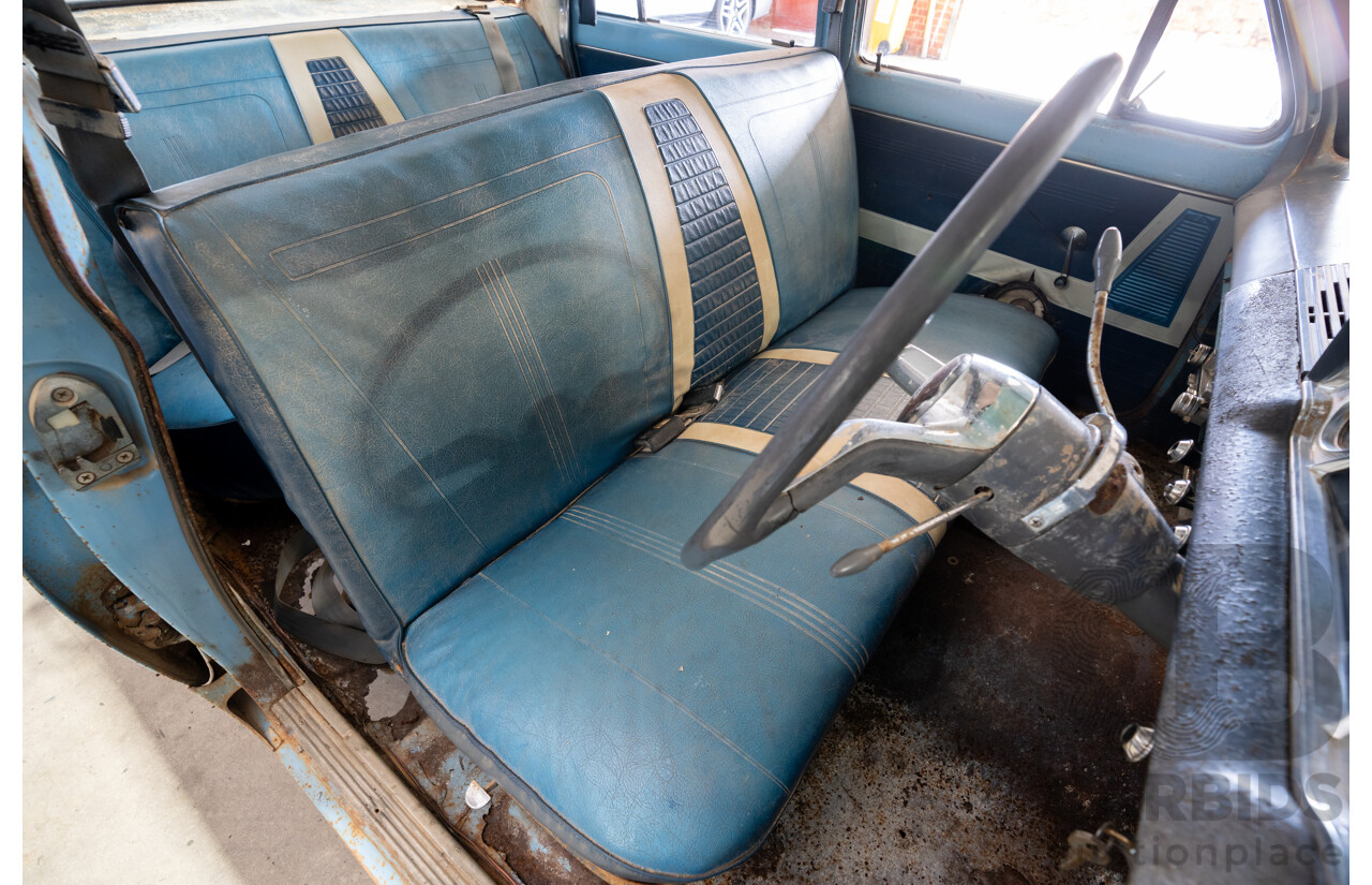 Circa 1963 Holden EJ Special 4d Sedan Riverina Blue / Atherton Ivory 138ci 2.2L