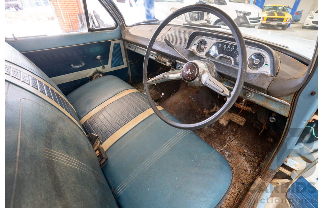 Circa 1963 Holden EJ Special 4d Sedan Riverina Blue / Atherton Ivory 138ci 2.2L