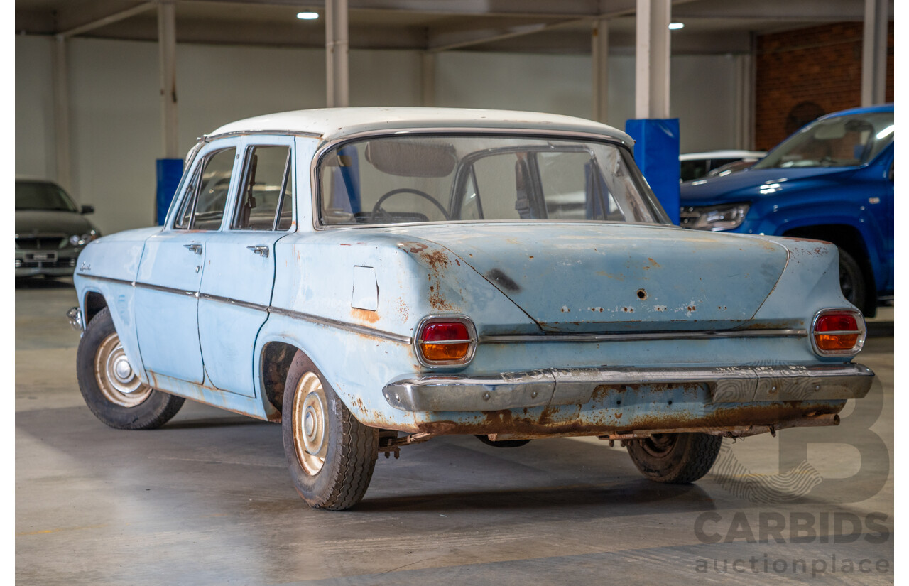 Circa 1963 Holden EJ Special 4d Sedan Riverina Blue / Atherton Ivory 138ci 2.2L