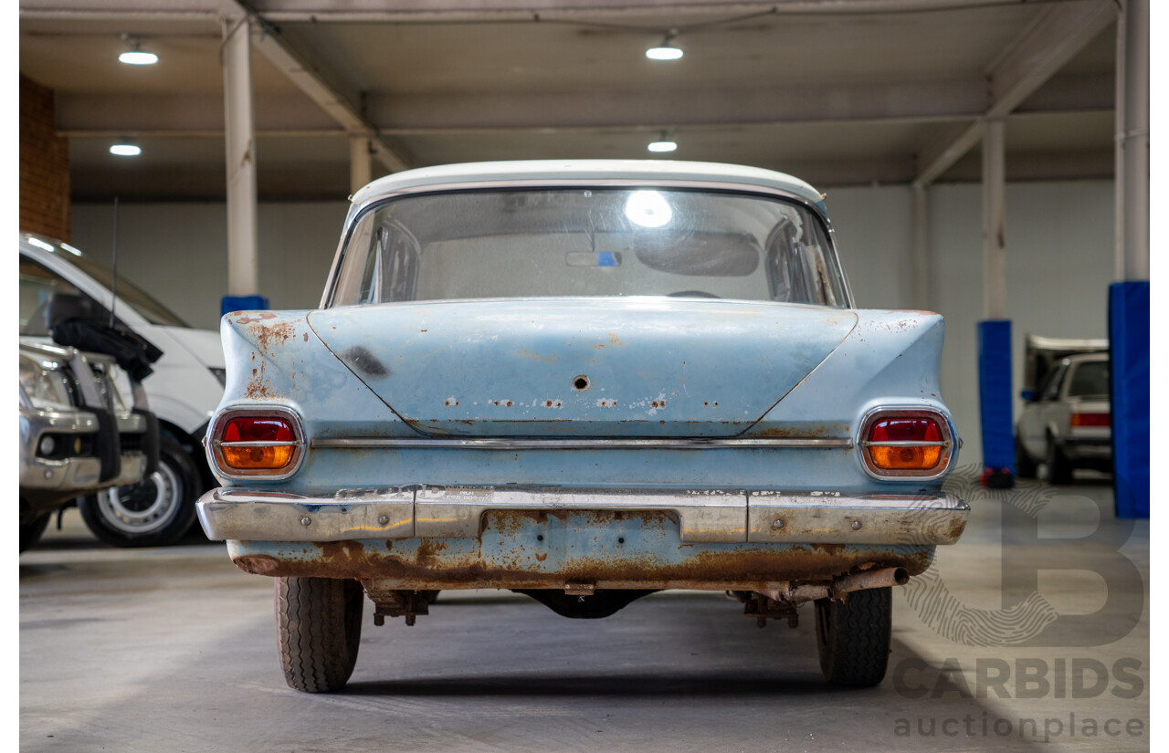 Circa 1963 Holden EJ Special 4d Sedan Riverina Blue / Atherton Ivory 138ci 2.2L