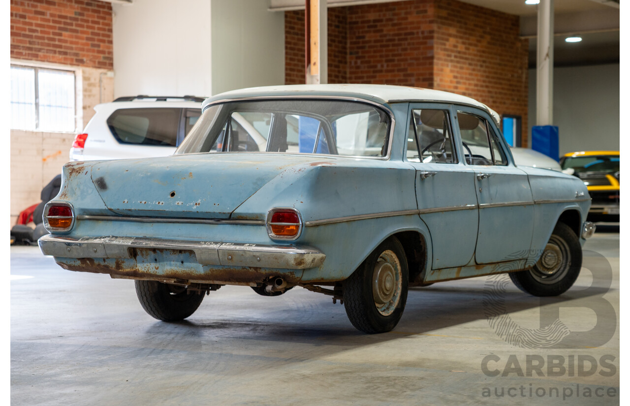 Circa 1963 Holden EJ Special 4d Sedan Riverina Blue / Atherton Ivory 138ci 2.2L
