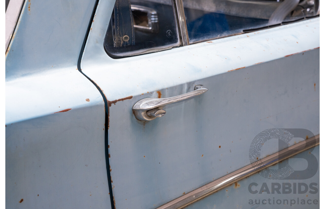 Circa 1963 Holden EJ Special 4d Sedan Riverina Blue / Atherton Ivory 138ci 2.2L