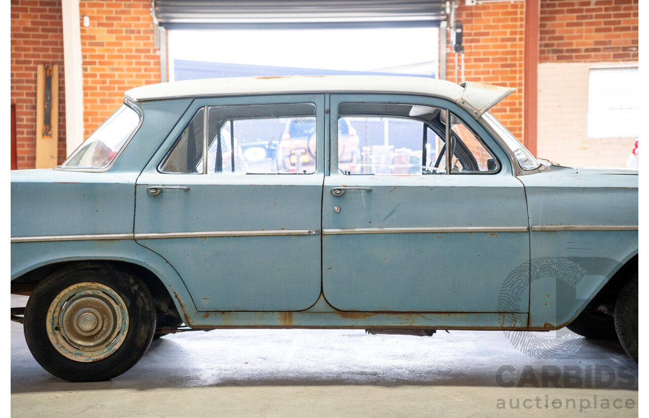 Circa 1963 Holden EJ Special 4d Sedan Riverina Blue / Atherton Ivory 138ci 2.2L