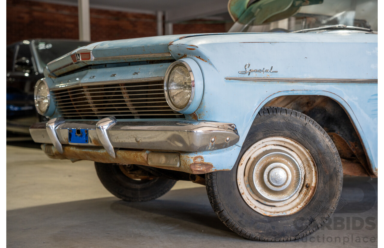 Circa 1963 Holden EJ Special 4d Sedan Riverina Blue / Atherton Ivory 138ci 2.2L