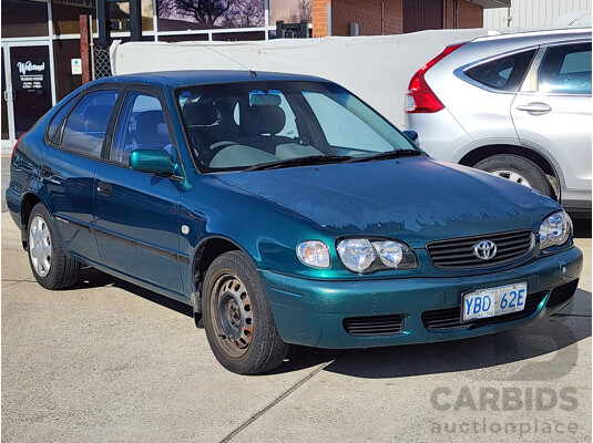 03/2001 Toyota Corolla Ascent SECA AE112R 5d Liftback Green 1.8L
