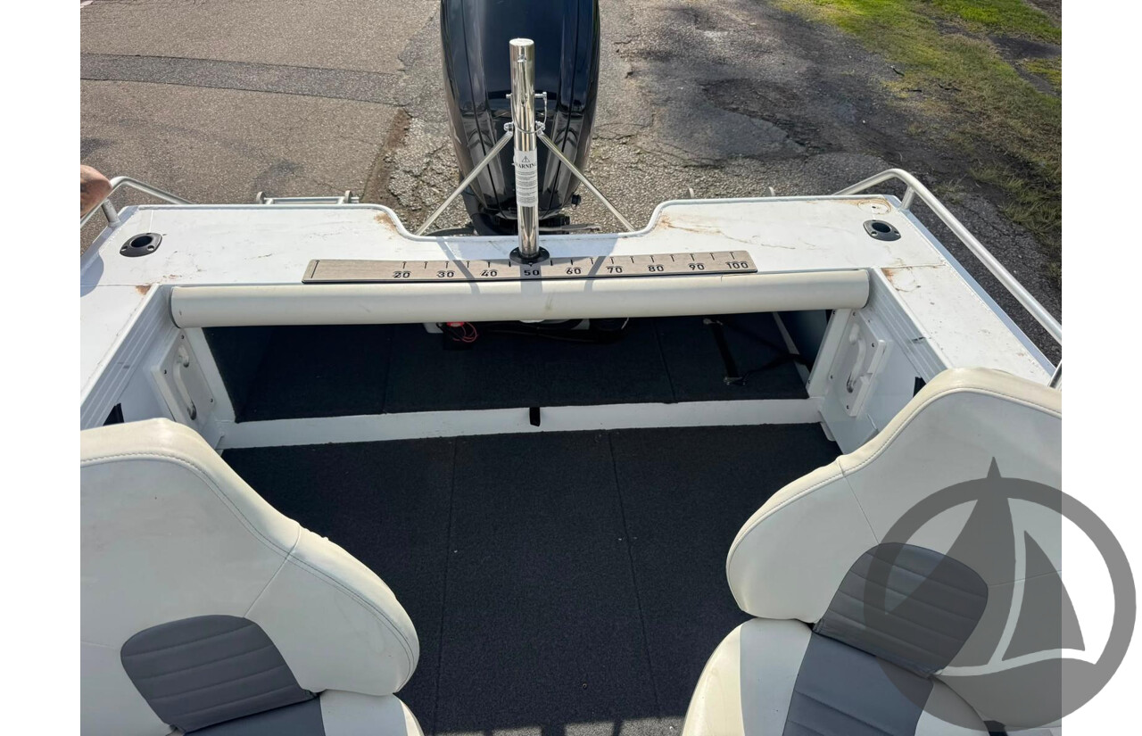 NO RESERVE - 2025 Quintrex 481 Cruiseabout, 75hp Mercury 4 stroke, 25 hours