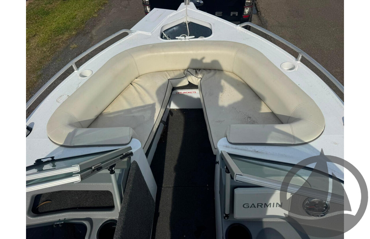 NO RESERVE - 2025 Quintrex 481 Cruiseabout, 75hp Mercury 4 stroke, 25 hours