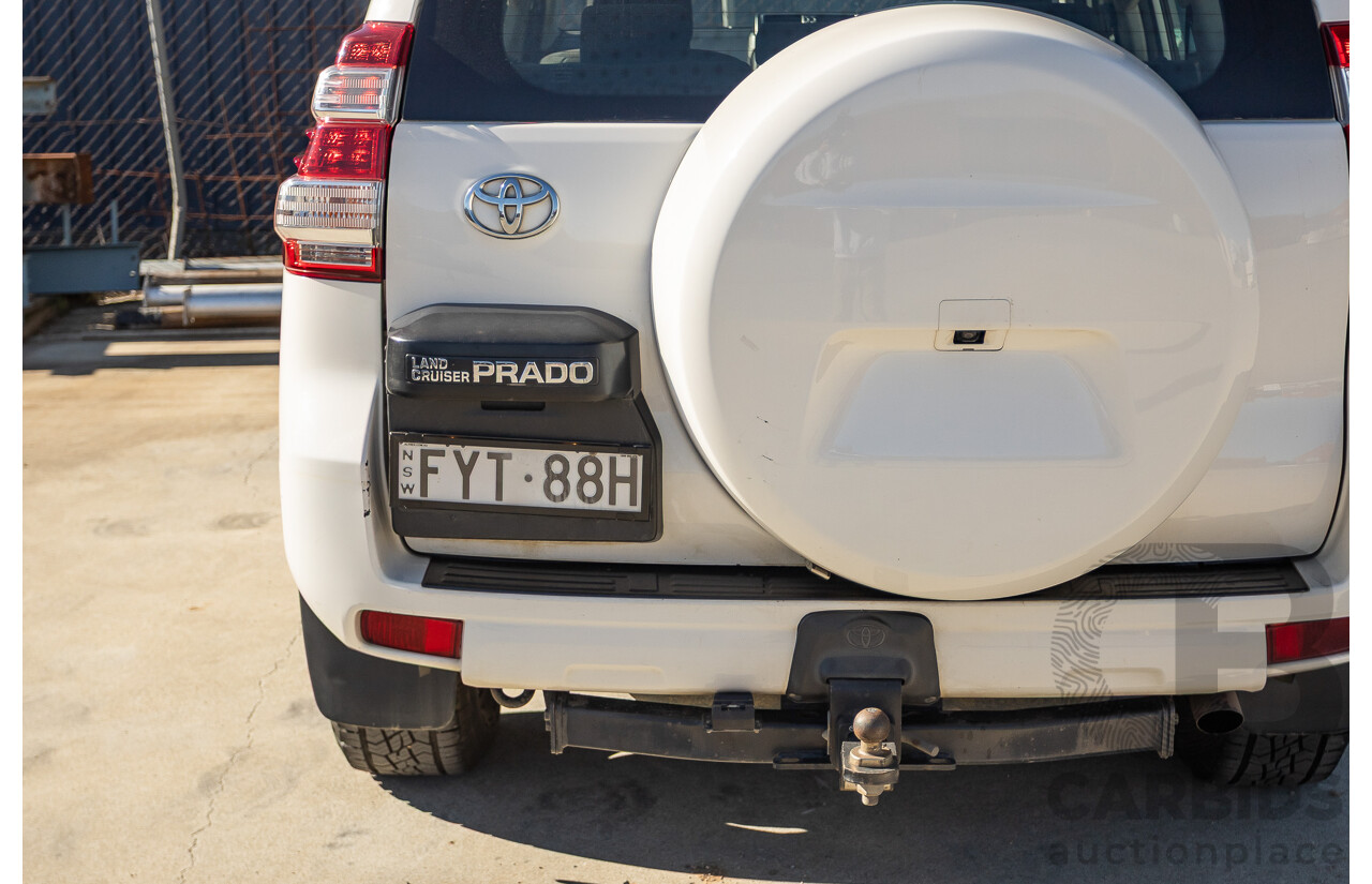 4/2016 Toyota Landcruiser Prado GX (4x4) GDJ150R MY16 4d Wagon Glacier White Turbo Diesel 2.8L