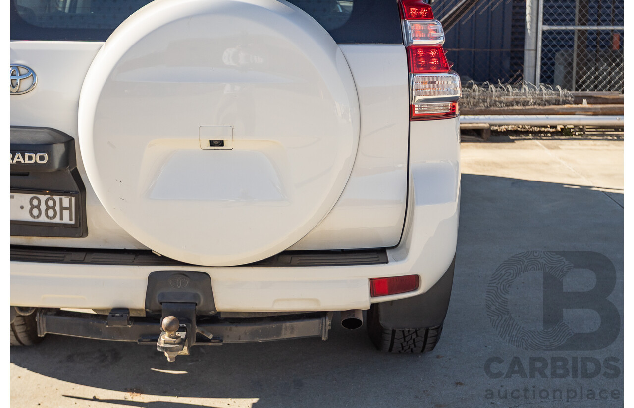 4/2016 Toyota Landcruiser Prado GX (4x4) GDJ150R MY16 4d Wagon Glacier White Turbo Diesel 2.8L