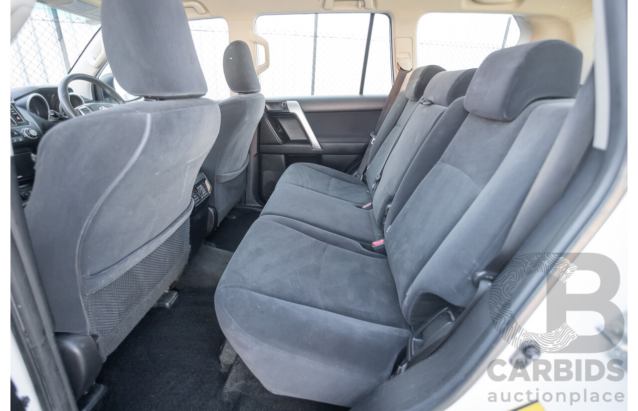 4/2016 Toyota Landcruiser Prado GX (4x4) GDJ150R MY16 4d Wagon Glacier White Turbo Diesel 2.8L