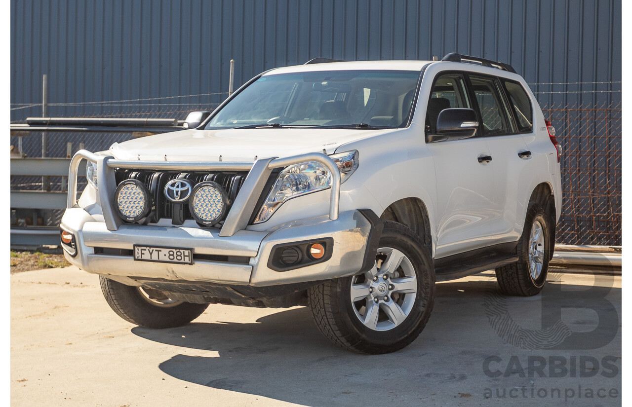 4/2016 Toyota Landcruiser Prado GX (4x4) GDJ150R MY16 4d Wagon Glacier White Turbo Diesel 2.8L