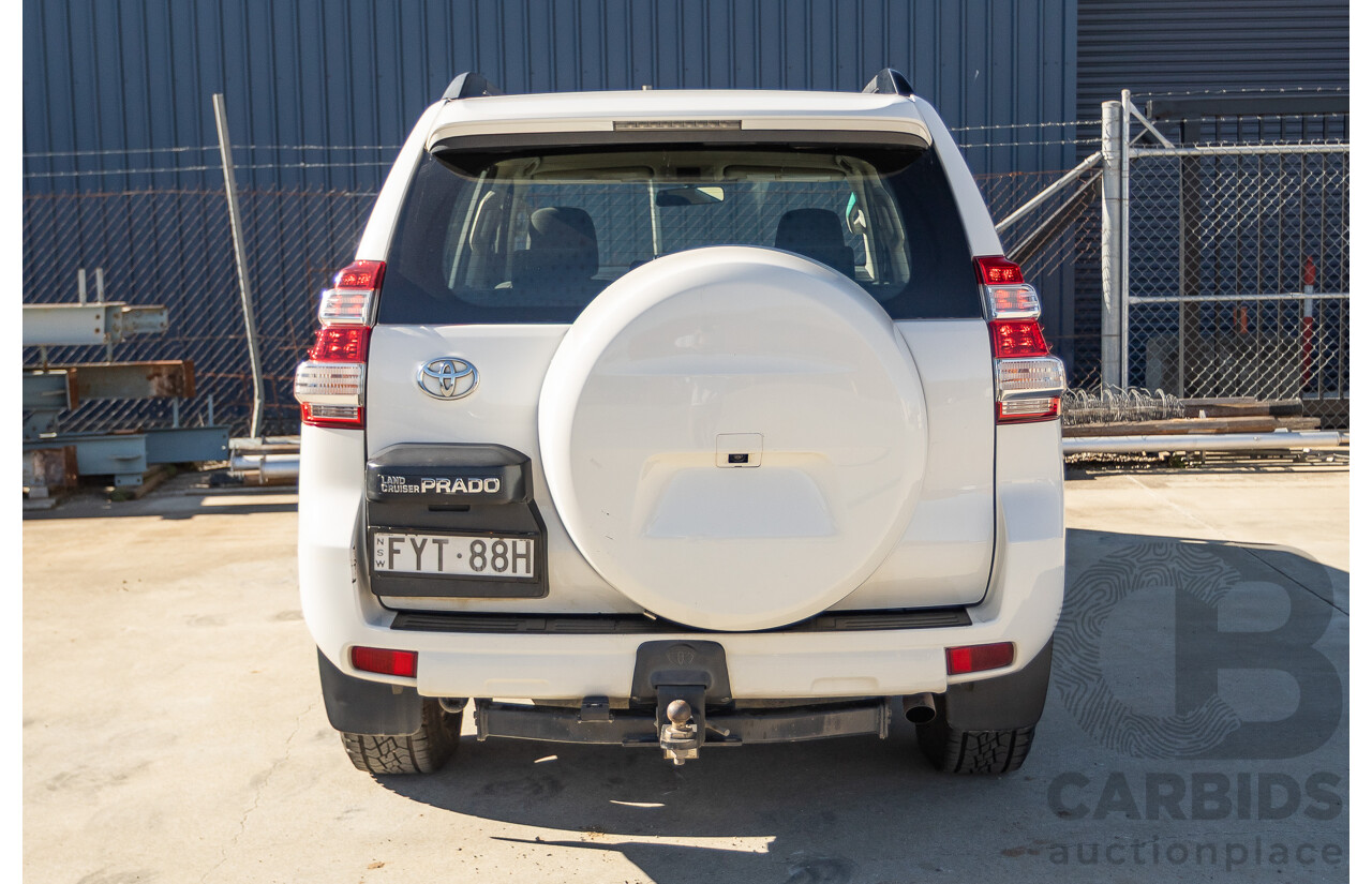 4/2016 Toyota Landcruiser Prado GX (4x4) GDJ150R MY16 4d Wagon Glacier White Turbo Diesel 2.8L