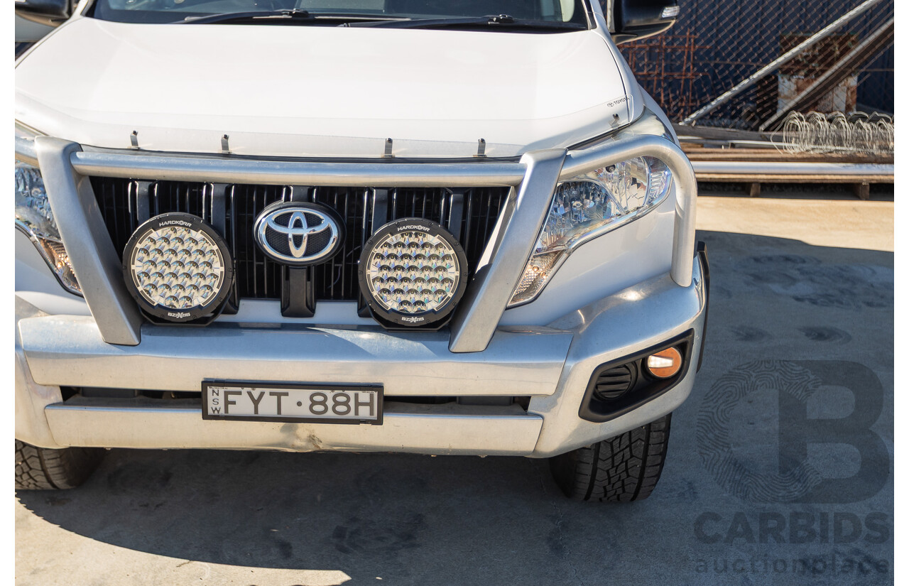 4/2016 Toyota Landcruiser Prado GX (4x4) GDJ150R MY16 4d Wagon Glacier White Turbo Diesel 2.8L