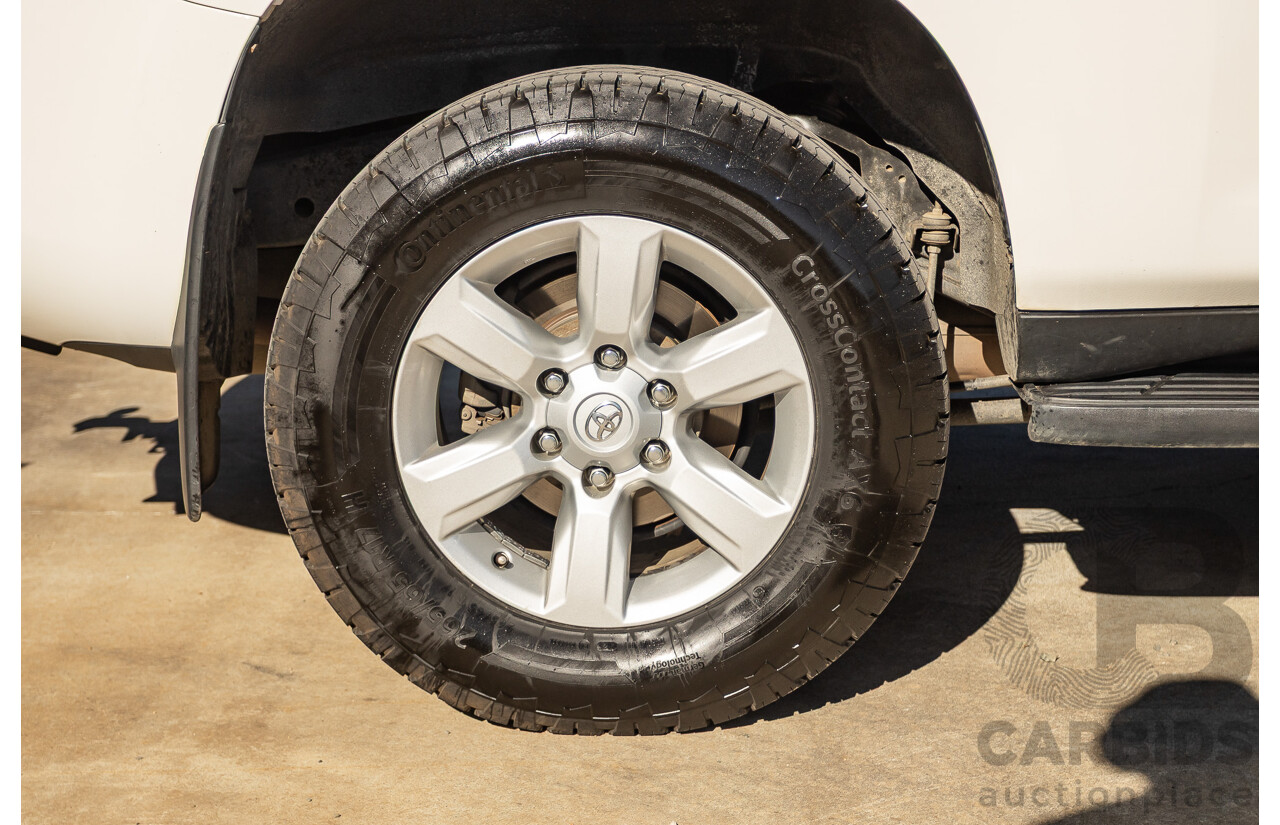 4/2016 Toyota Landcruiser Prado GX (4x4) GDJ150R MY16 4d Wagon Glacier White Turbo Diesel 2.8L