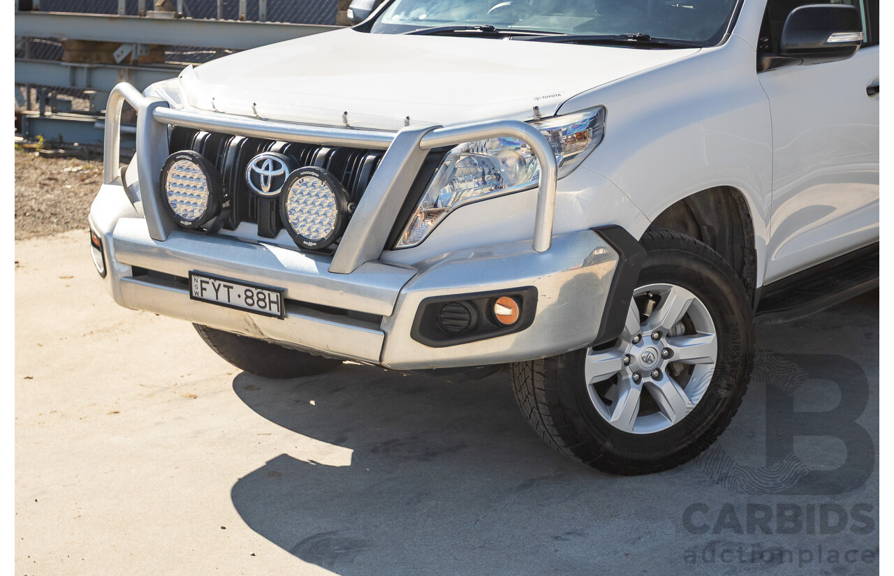 4/2016 Toyota Landcruiser Prado GX (4x4) GDJ150R MY16 4d Wagon Glacier White Turbo Diesel 2.8L