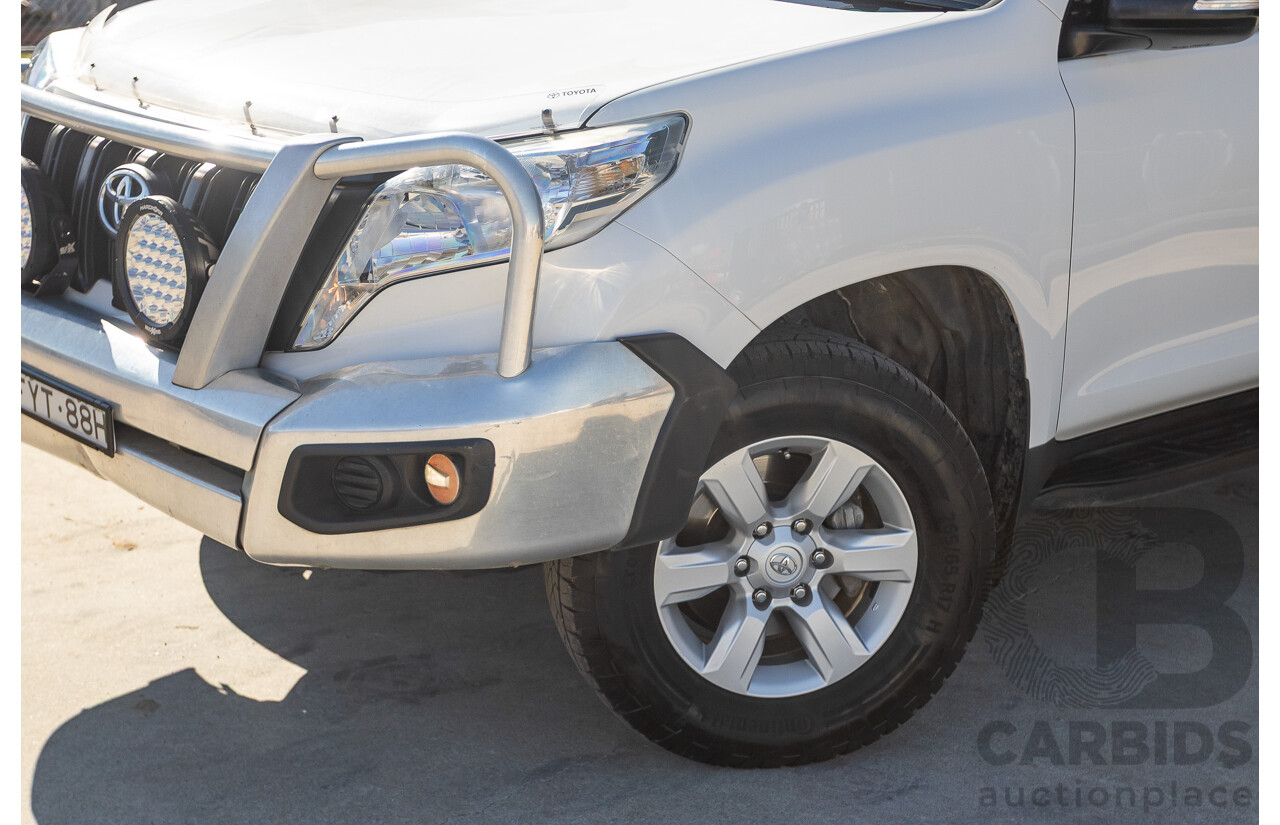 4/2016 Toyota Landcruiser Prado GX (4x4) GDJ150R MY16 4d Wagon Glacier White Turbo Diesel 2.8L