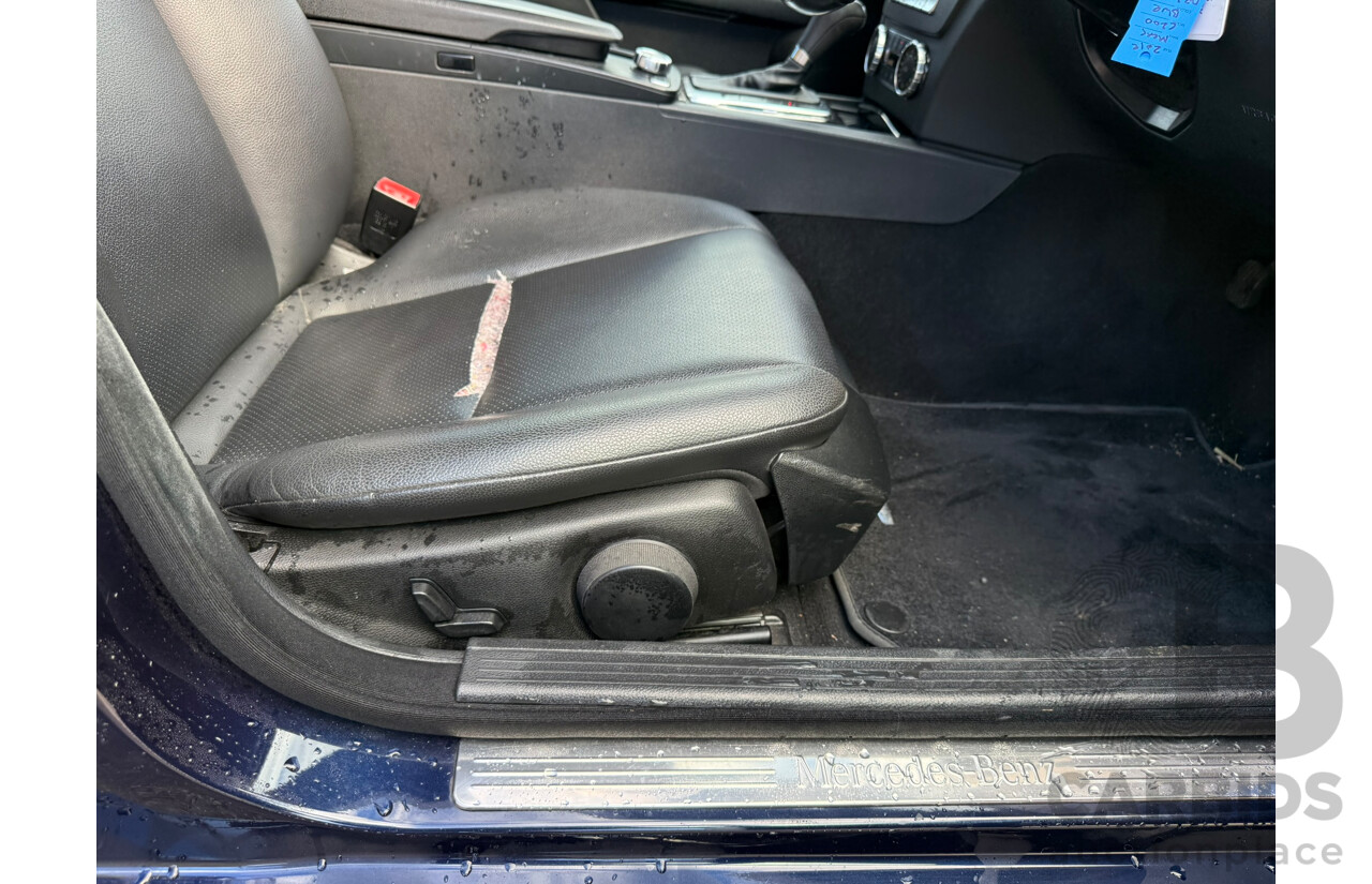12/2012 Mercedes-Benz C200 BE RWD W204 MY12 4D Sedan Cavansite Blue Metallic 1.8L