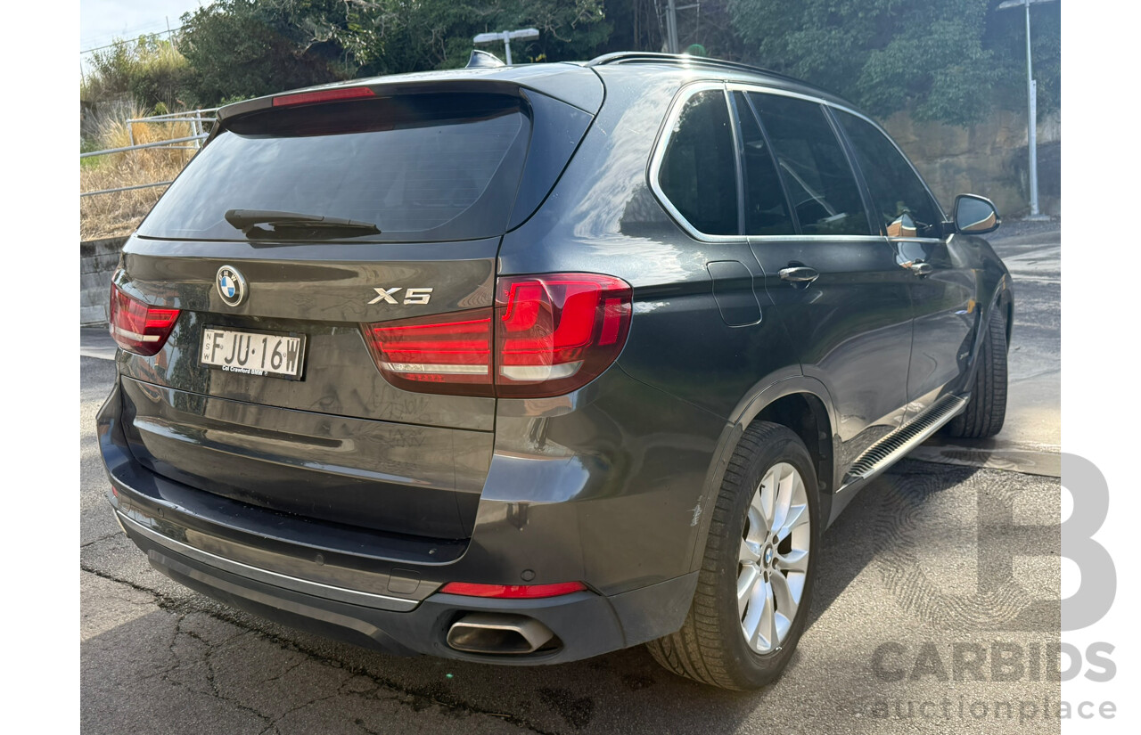 03/2018 Bmw X5 xDRIVE30d (AWD) F15 MY18 4D 7 Seat Wagon Sophisto Grey Turbo Diesel 3.0L