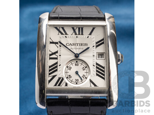 Cartier Tank MC 3589 Automatic Stainless Steel Watch, Ref. W5330003