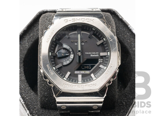 G-Shock Casio Oak - Steel Edition. 44.4mm, Solar Powered & Bluetooth. GM-B2100D-1ADR