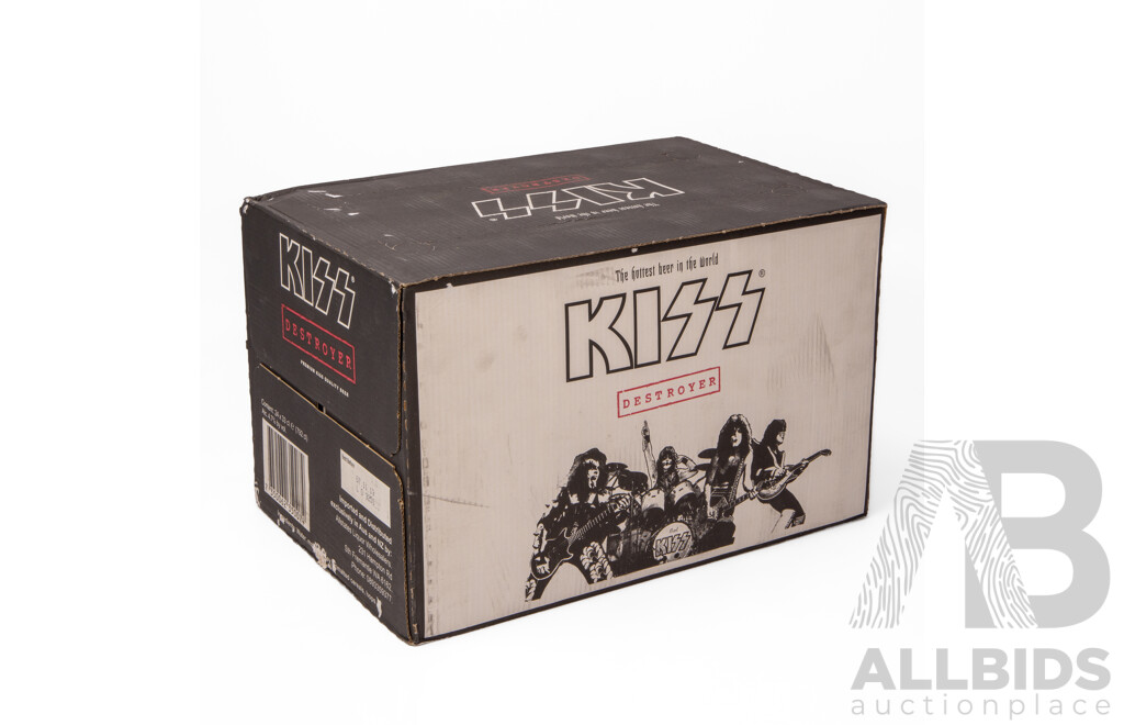 Original Case of Kiss Destroyer Beer in Original Packaging