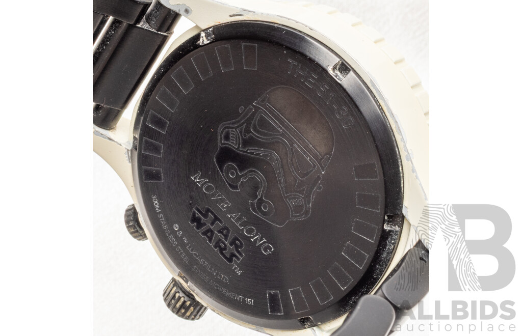 Nixon Star Wars - Storm Trooper Edition, Circa 2019 Swiss Quartz Movement with Box & Papers