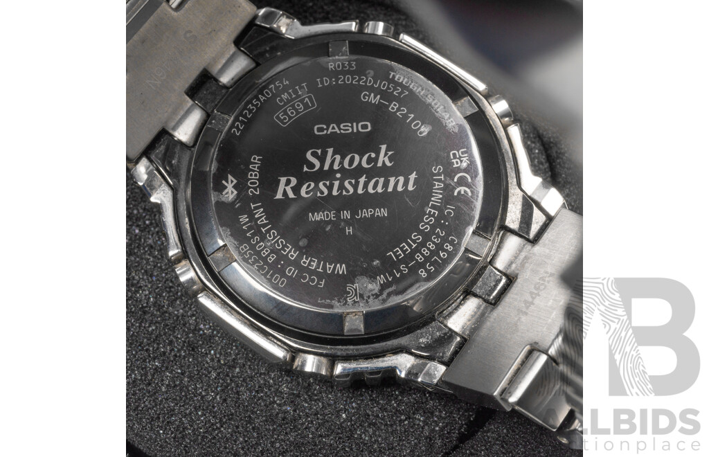 G-Shock Casio Oak - Steel Edition. 44.4mm, Solar Powered & Bluetooth. GM-B2100D-1ADR