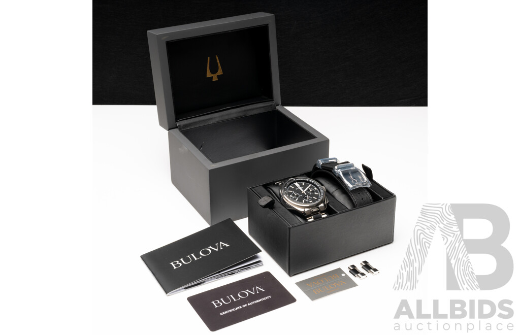 Bulova Apollo Lunar Pilot - Black Chronograph Quartz Movement, 43.5mm 2024: 98K111