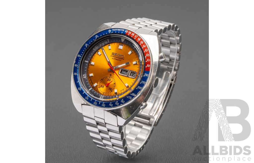 Vintage Seiko Pogue Apollo Lunar Watch 40mm, Automatic - 6139-6002