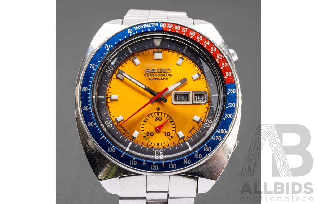 Vintage Seiko Pogue Apollo Lunar Watch 40mm, Automatic - 6139-6002