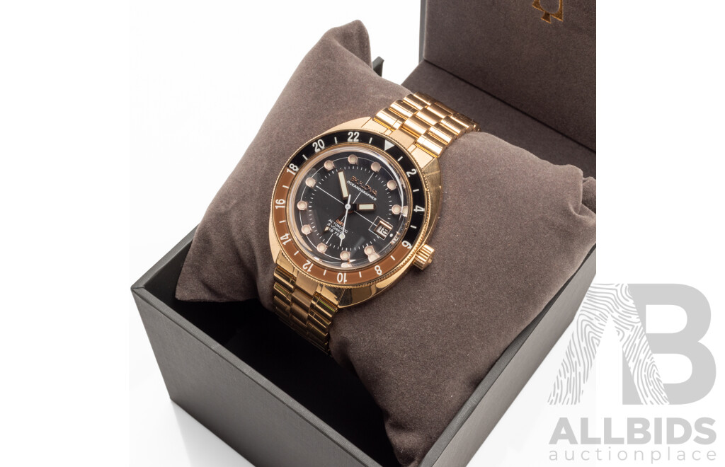 Bulova Oceanographer Rose Gold Tone Devil Diver GMT Watch - RRP $2,199