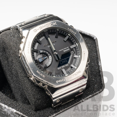 G-Shock Casio Oak - Steel Edition. 44.4mm, Solar Powered & Bluetooth. GM-B2100D-1ADR