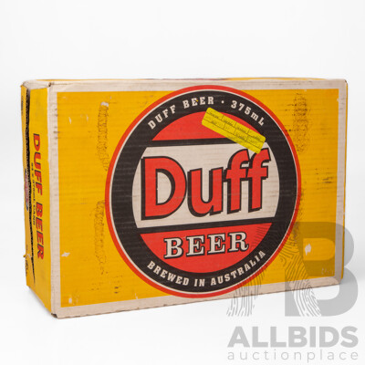 Original Case of 24 Duff Beer Cans in Original Packaging