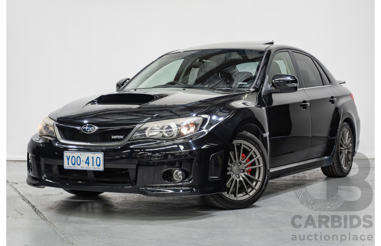 6/2012 Subaru WRX (AWD) MY12 4d Sedan Obsidian Black Pearl Turbo 2.5L